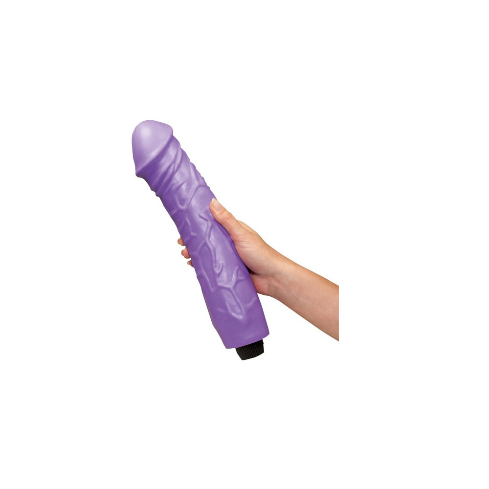 VIBRATORE REALISTICO MAXI "GIANT LOVER" VIOLA - 33 CM