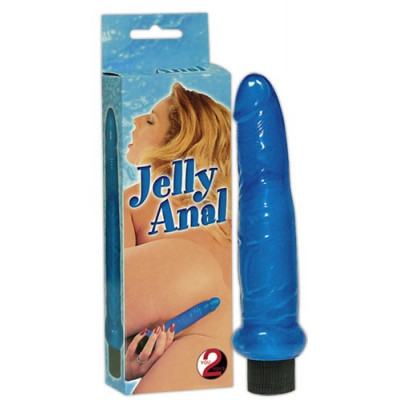 VIBRATORE MULTI-VELOCITA' "JELLY ANAL" BLU