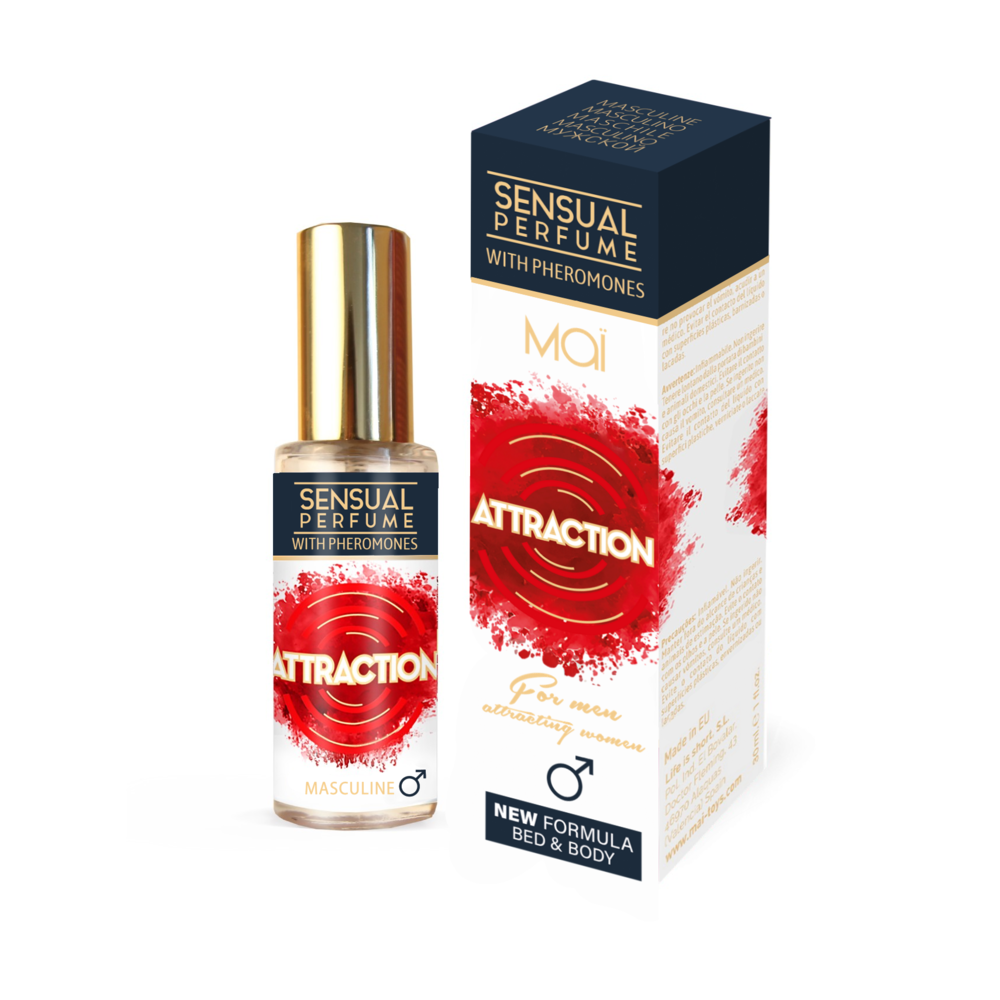 PROFUMO MASCHILE CON FEROMONI - BED E BODY "MAI ATTRACTION" - 30 ML